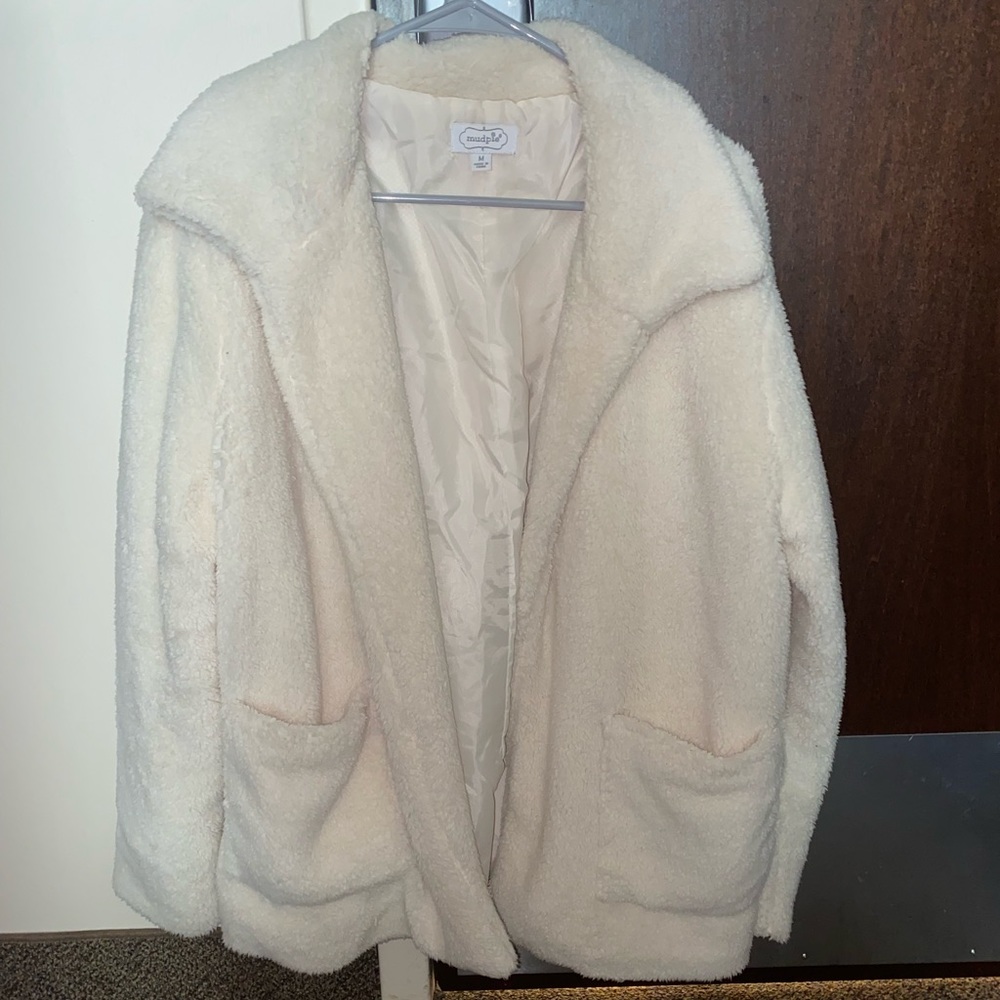 MUDPIE sherpa teddy fuzzy jacket